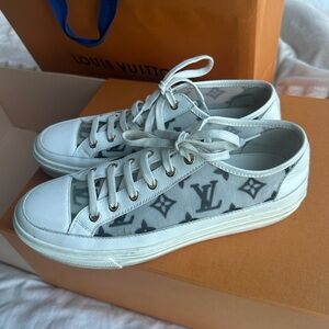 Louis Vuitton White Monogram Mesh Sneakers